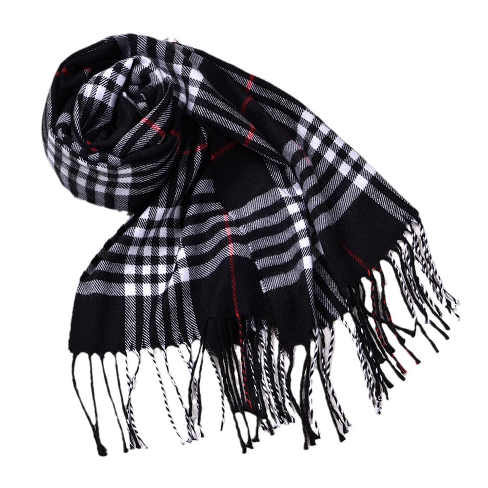 Wool Scarf Men - สไตล์อังกฤษฤดูหนาวผ้าพันคอ Faux Cashmere คู่ผ้าคลุมไหล่, ฤดูใบไม้ร่วง/ฤดูหนาว Bestseller