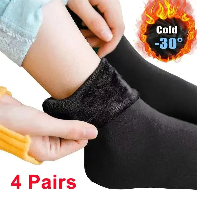 Thermal Sock Wool - ผู้หญิงฤดูหนาวถุงเท้า Hermal ผ้าขนสัตว์ชนิดหนึ่งถุงเท้า WARM Thicken รองเท้าบู๊ตหิมะความร้อนถุงเท้าชั้น
