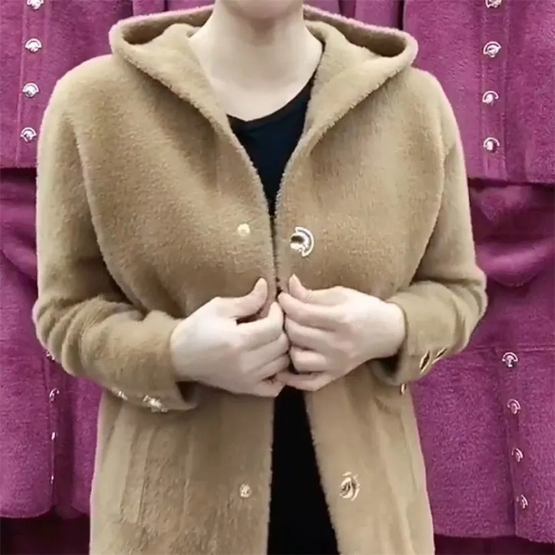 ใหม่วัยกลางคนผู้สูงอายุแม่เลีย - Wool Coat Peacoat บทวิจารณ์และราคา