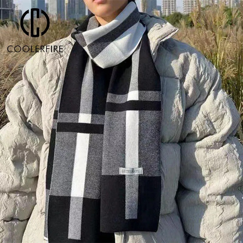 ฤดูหนาวใหม่ผู้ชายผ้าพันคอผ้าพั - Wool Scarf Men บทวิจารณ์และราคา